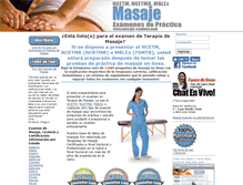 Tablet Screenshot of masaje-examen.com